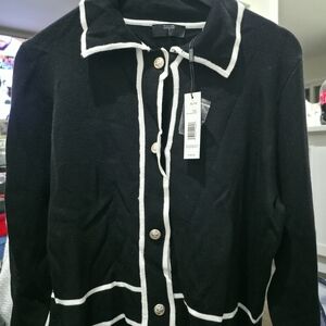 Tahari Woman Black and White Jacket